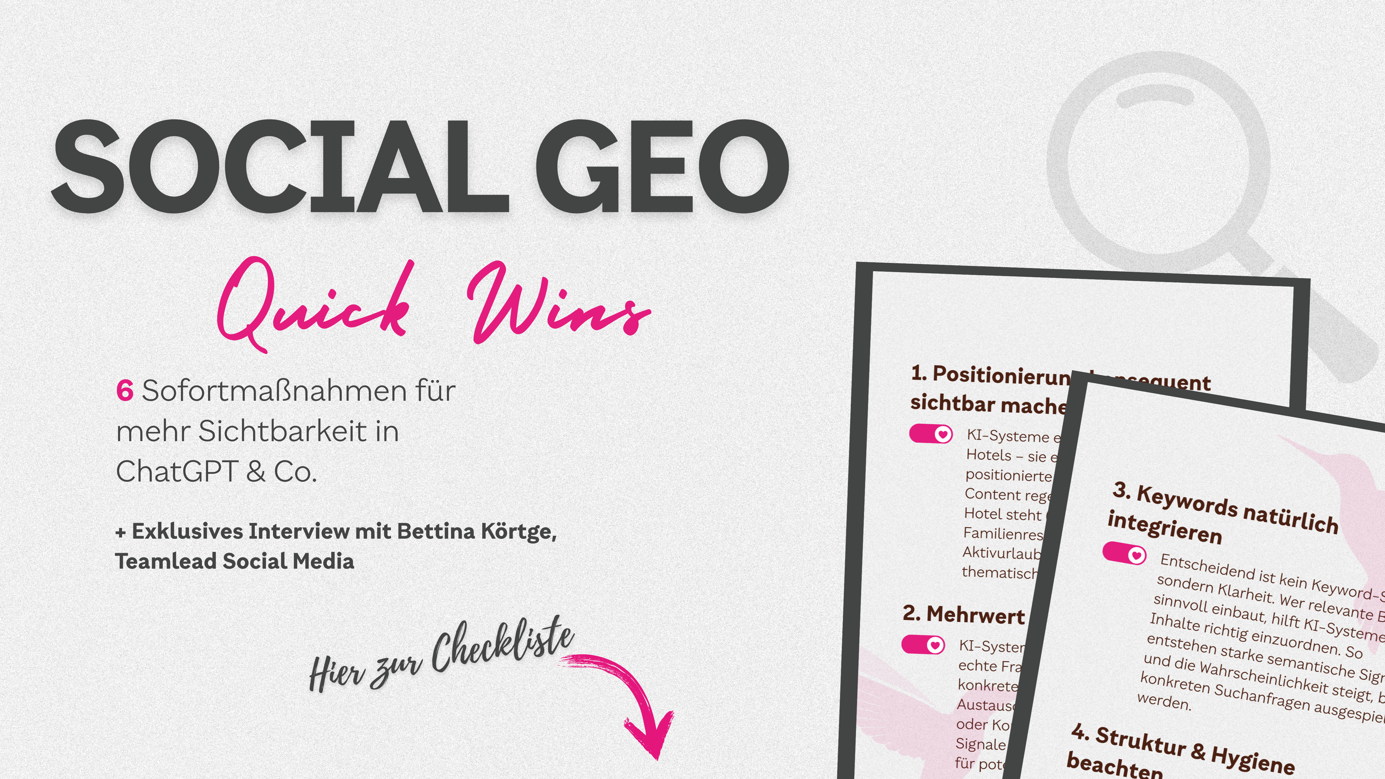 Bild Social GEO Quick Wins