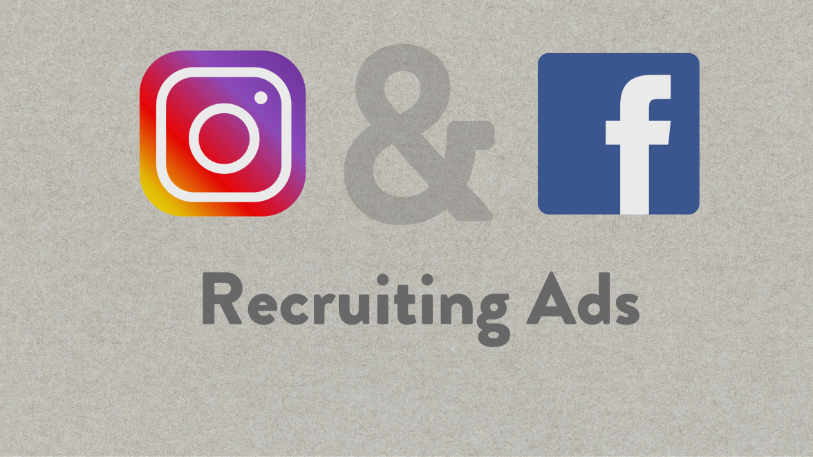Logo von Instagram und Facebook als Beispiele für Recruiting Ads